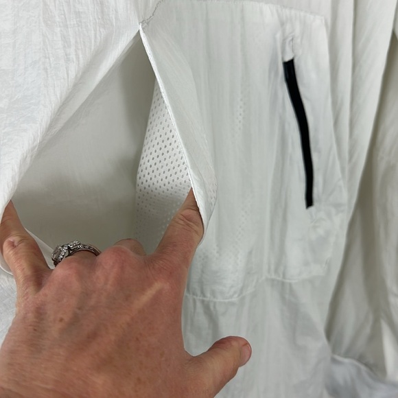 Adidas Originals Water Repellent Nylon Hoodie Pullover Medium - Picture 5 of 10